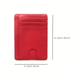 Men's Slim Wallet Front Pocket RFID Blocking Credit Card Holder
