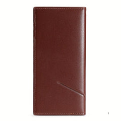 Men's Leather Long Wallet Card Holder Clutch Bag Pouch Money Clip
