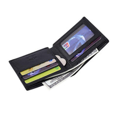 Men's Leather Wallet Money Clip Kangaroo Pattern Bifold Coin Purse Gift