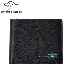 Men's Leather Wallet Money Clip Kangaroo Pattern Bifold Coin Purse Gift