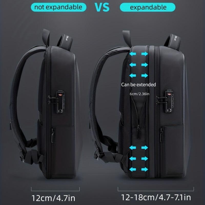 Resilver Anti-theft Passport Lock Backpack with USB Charging Port