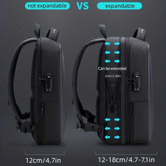 Resilver Anti-theft Passport Lock Backpack with USB Charging Port