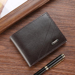 Men's Leather Wallet with Card Slots
