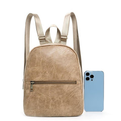 Embossed PU Leather Backpack for Women - Travel & Daily Use