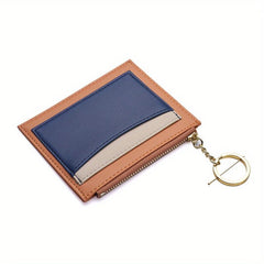 Card Slot Coin Purse Card Holder with Key Ring