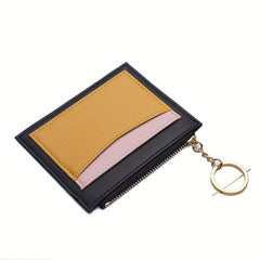 Card Slot Coin Purse Card Holder with Key Ring