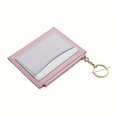 Card Slot Coin Purse Card Holder with Key Ring