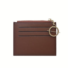 Card Slot Coin Purse Card Holder with Key Ring