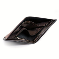 Men's Leather Short Wallet Money Clip Card Holder Coin Pocket
