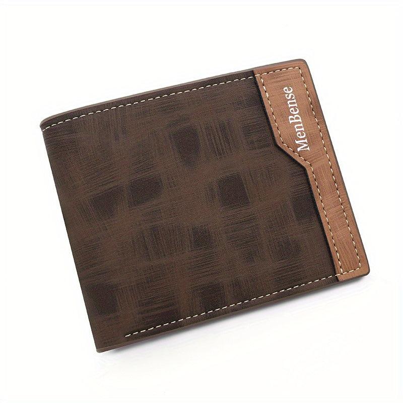Men's Leather Short Wallet Money Clip Card Holder Coin Pocket