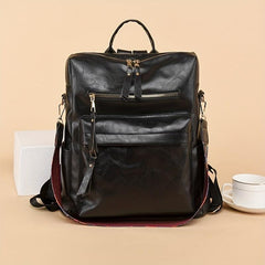 Women's Casual Retro Backpack Large Capacity Multifunctional Handbag