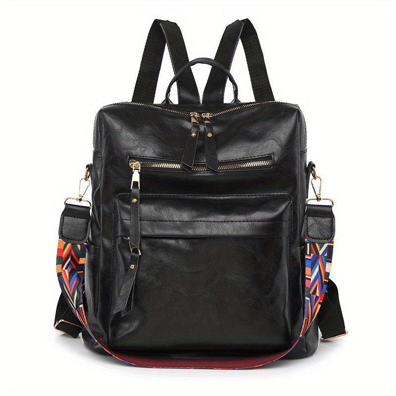 Women's Casual Retro Backpack Large Capacity Multifunctional Handbag
