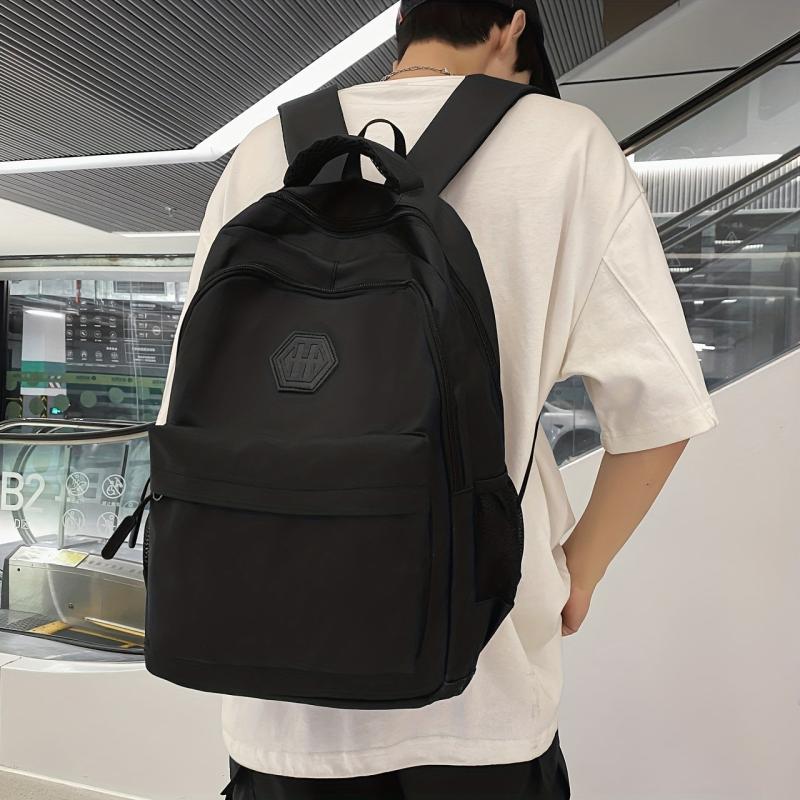 Nylon High Backpack School Students Casual Travel Large Capacity Backpack