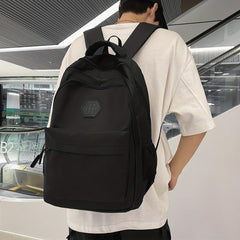 Nylon High Backpack School Students Casual Travel Large Capacity Backpack