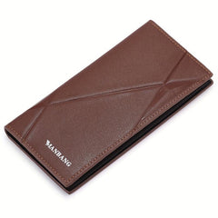 Men's Leather Long Wallet Card Holder Clutch Bag Money Clip