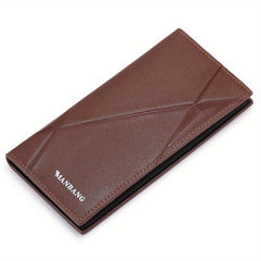Men's Leather Long Wallet Card Holder Clutch Bag Money Clip