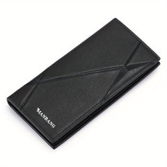 Men's Leather Long Wallet Card Holder Clutch Bag Money Clip