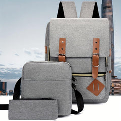 3pcs Casual Travel Backpack Computer School Bag
