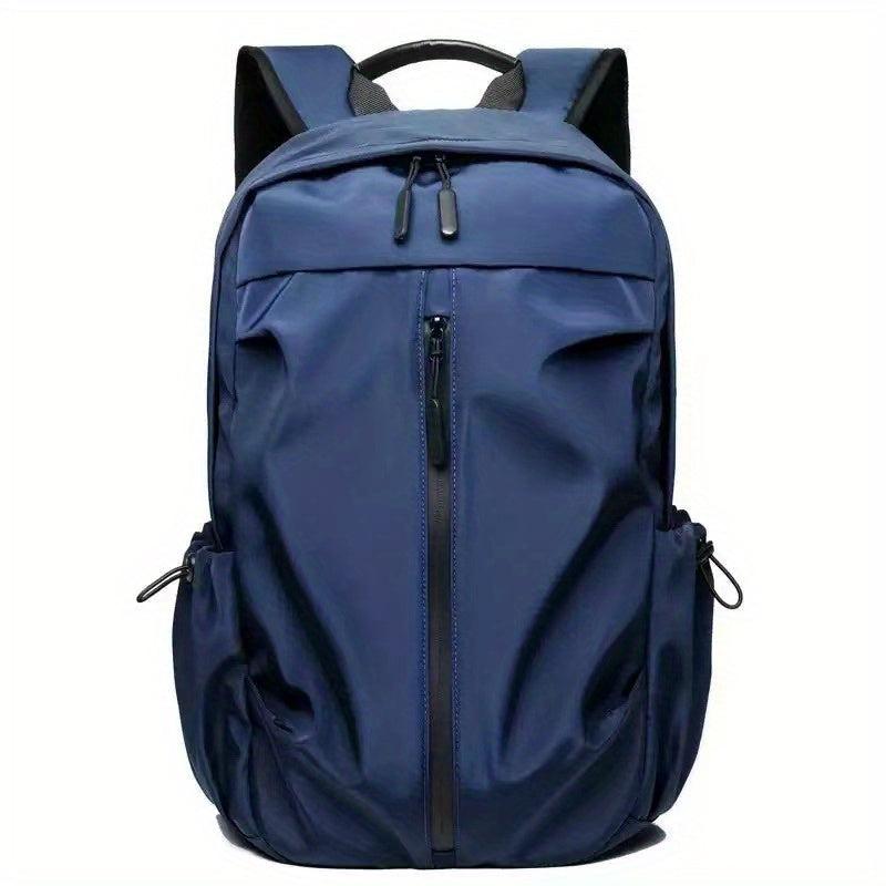 Solid Backpack Double Shoulder Bag Men's Laptop Casual Men's Shoulder Bag
