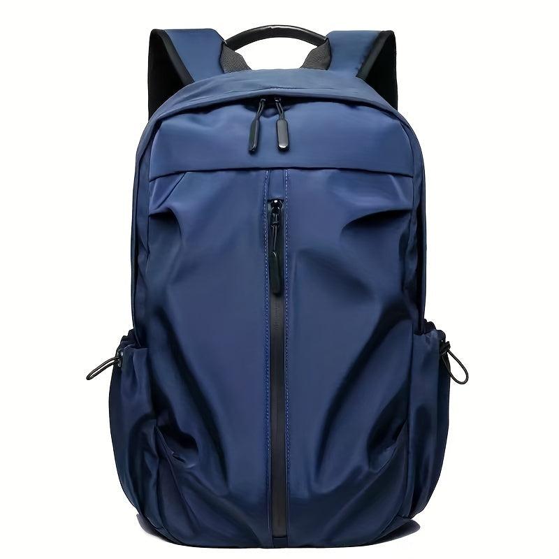 Solid Backpack Double Shoulder Bag Men's Laptop Casual Men's Shoulder Bag