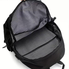 Solid Backpack Double Shoulder Bag Men's Laptop Casual Men's Shoulder Bag