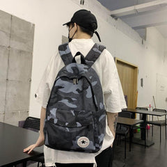 Camo Travel Backpack Laptop Bag for School College Student