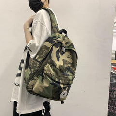 Camo Travel Backpack Laptop Bag for School College Student
