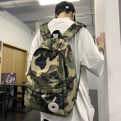 Camo Travel Backpack Laptop Bag for School College Student