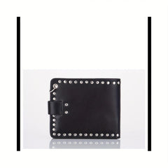 Halloween Men's Wallet Cross Skull Punk Wallet Anti theft Rivet Wallet