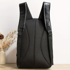PU Leather Shark Pattern Backpack Student Commuter Outdoor Sports Bag