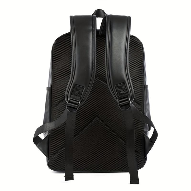 Leather Travel Backpack Laptop School Bag for Student