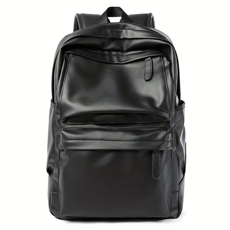 Leather Travel Backpack Laptop School Bag for Student