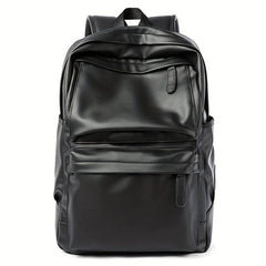Leather Travel Backpack Laptop School Bag for Student
