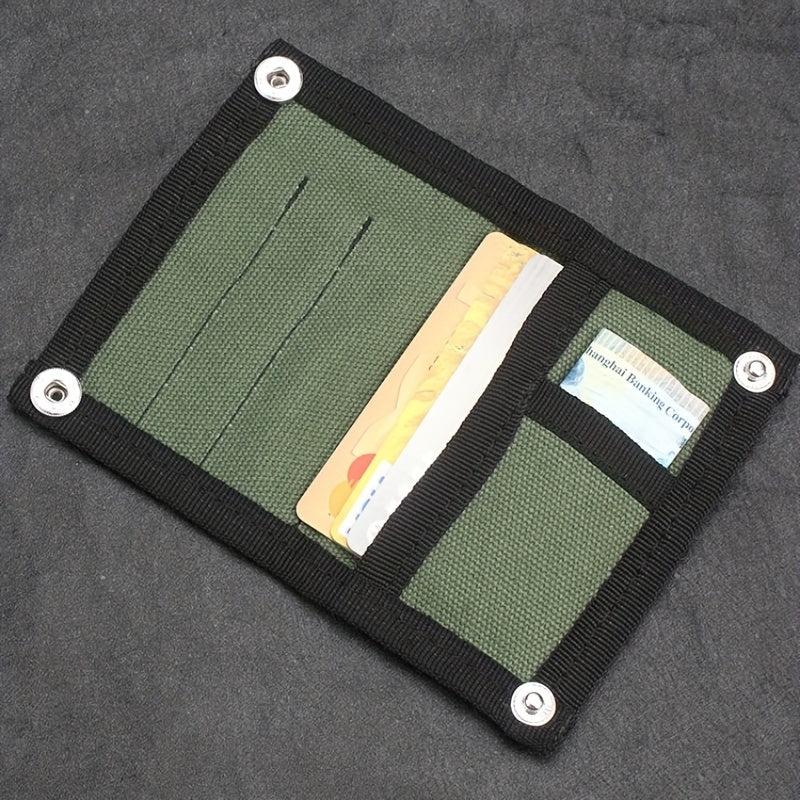 Canvas Tactical Credit Card Storage Bifold Wallet