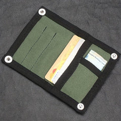Canvas Tactical Credit Card Storage Bifold Wallet