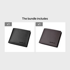 Men's Casual Two-fold Short Horizontal Wallet