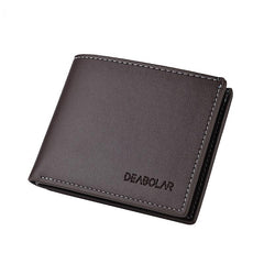 Men's Casual Two-fold Short Horizontal Wallet