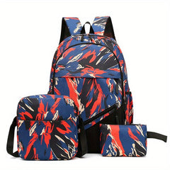 3pcs Large Capacity Travel Backpack Crossbody Bag Set