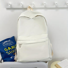 4pcs Backpack Crossbody Handbag Pen Bag Set Solid Casual Travel Backpacks