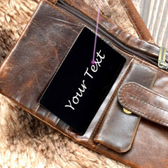 Personalized Aluminum Wallet Insert Card Birthday Gift For Son Daughter