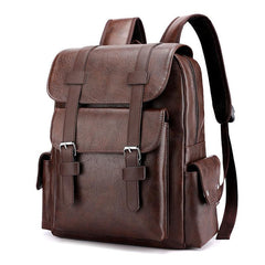 Large Capacity Business Computer Bag PU Leather Travel Bag Men's Bag