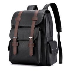 Large Capacity Business Computer Bag PU Leather Travel Bag Men's Bag