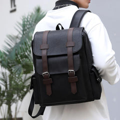 Large Capacity Business Computer Bag PU Leather Travel Bag Men's Bag