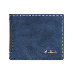 Men's Leather Wallet Money Clip Card Holder Vintage Coin Purse