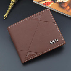 Men's Leather Short Wallet Money Clip Card Holder Coin Purse