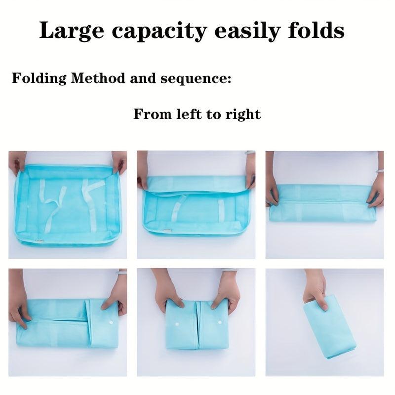 7pc Set Packing Cubes For Travel Underwear Shoes Organizer Large Capacity