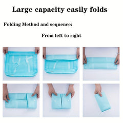 7pc Set Packing Cubes For Travel Underwear Shoes Organizer Large Capacity