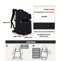 Tactical Large Capacity Backpack Waterproof 3P Bag
