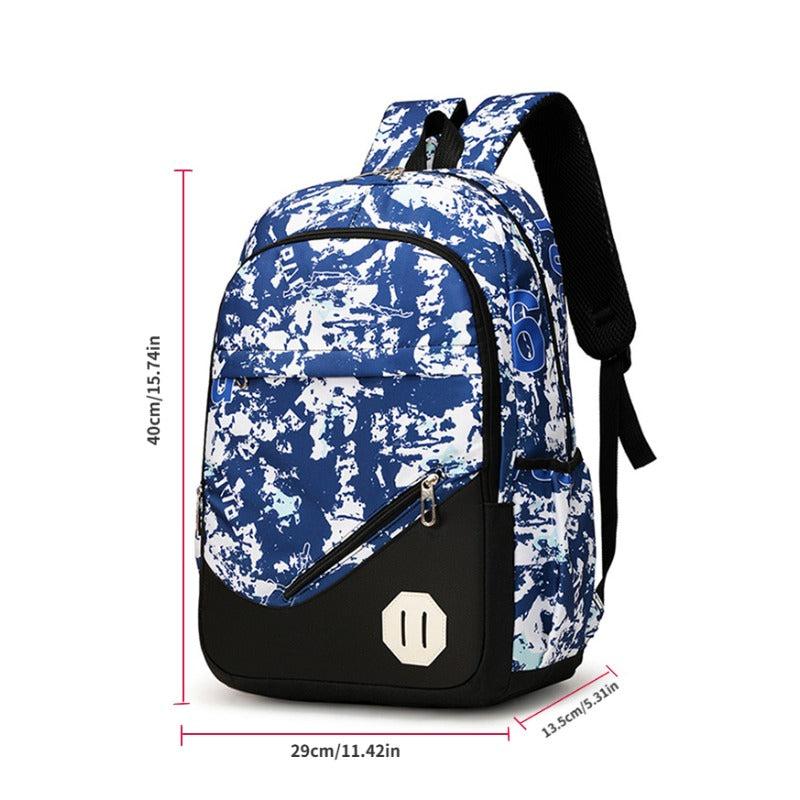 3pcs Camouflage Backpack Crossbody Handbag Set