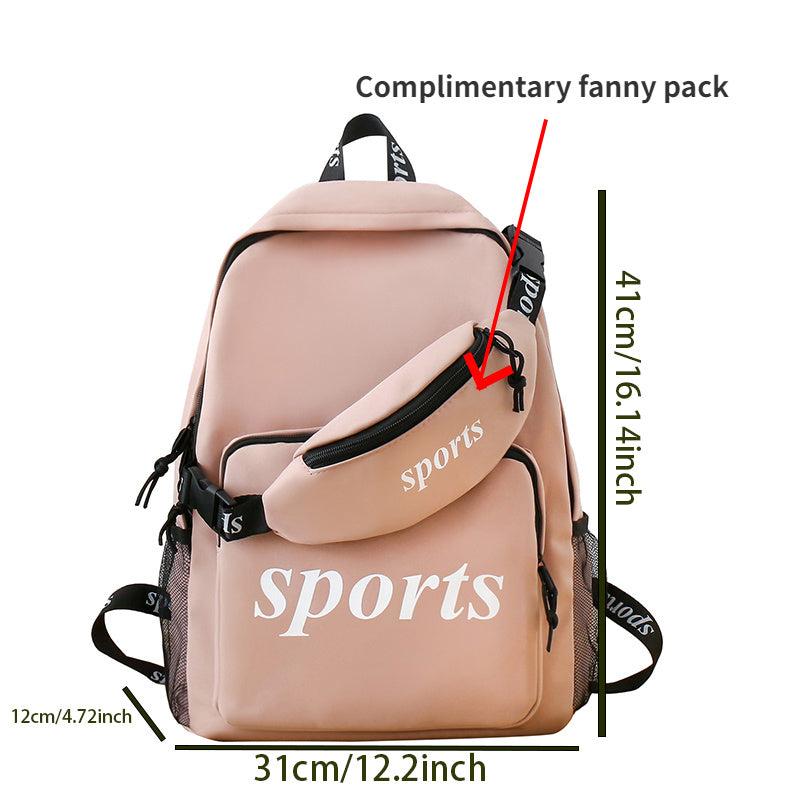 1PC Men's Backpack With Waist Bag For Travel Going Office Large Capacity